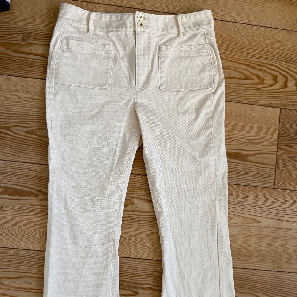 Spartina 449 Juliette high rise Jean in cream women’s 12